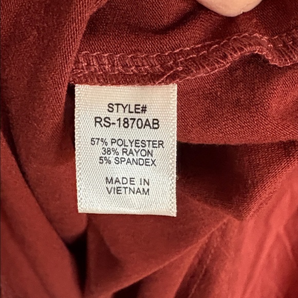 Zenana Outfitters High Low Skirt in Deep Rust - Picture 8 of 8